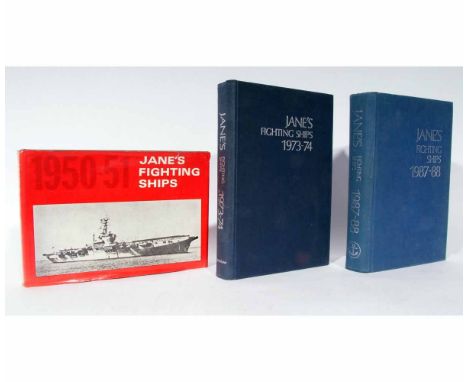 R V B BLACKMAN (ED): JANE'S FIGHTING SHIPS 1950-51, A REPRINT OF THE 1950-51 EDITION OF FIGHTING SHIPS, 1975 original cloth g