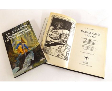 J R R TOLKIEN, 2 titles: THE ADVENTURES OF TOM BOMBADIL AND OTHER VERSES FROM THE RED BOOK, illustrated Roger Garland, London