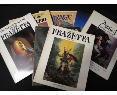 BETTY BALLANTINE, 3 titles: FRANK FRAZETTA BOOK TWO; FRANK FRAZETTA BOOK FOUR, each Peacock Press/Bantam Books 1977 1st US ed