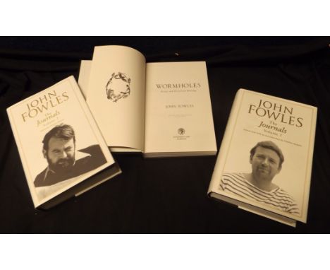 JOHN FOWLES: 2 titles: WORMHOLES, London, Jonathan Cape, 1998, limited edition (15), out of series, designated "for presentat