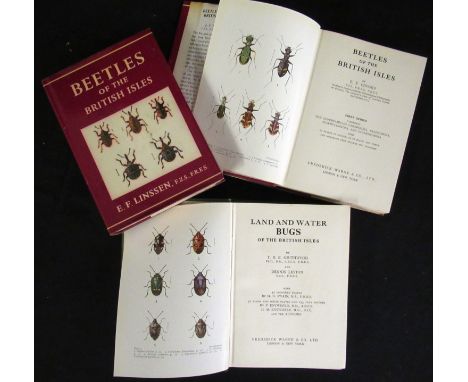 E F LINSSEN: BEETLES OF THE BRITISH ISLES, London, Frederick Warne & Co, 1959, 1st edition, series 1 and 2, 2 volumes (printe