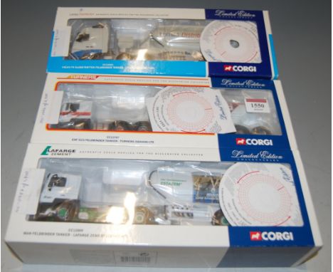 Three various boxes Corgi 1/50 scale Hauliers of Reknown road transport diecast vehicles to include Ref. Nos. CC12707, CC1242