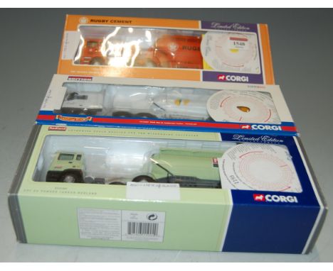 Three various boxed Corgi 1/50 scale Hauliers of Reknown road transport diecast vehicles to include Ref. Nos. CC13407, 74901,