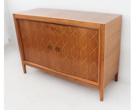 A Gordon Russell of Broadway teak 'Double Helix' sideboard: model R407 designed by David Booth and Judith Ledeboer for Gordon