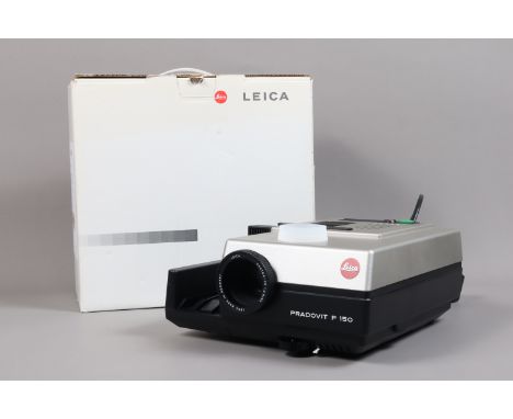 A Leica Pradovit P 150 Slide Projector, untested, body VG, with Hektor-P2 85mm f/2.8 lens, elements VG, in maker's box