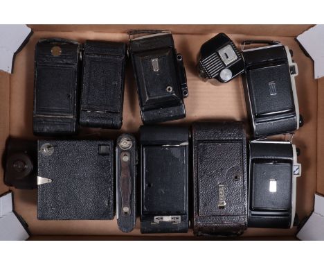 A Zeiss Ikon Super Ikonta C 530/2 and Other Roll Film Cameras, together with an Ensign E29 box camera, a Houghton-Butcher May