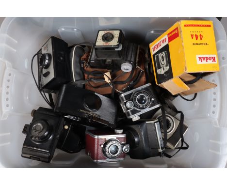 Mid 20th Century Kodak and Other Snapshot Cameras, comprising two Bantam Colorsnap II, two Brownie 44A, a Brownie 44B with Br