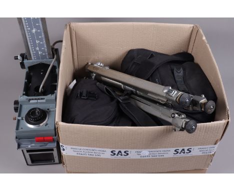 Camera Related Items, including a Durst M 601 enlarger, no base board, with Rodenstock Ysaron 75mm f/4.5 lens, a Metz CL-4 fl