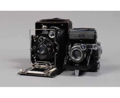 A Zeiss Ikon Super Ikonta 531 6 x 4.5cm Folding Camera, body F, Compur-Rapid shutter not working, rangefinder working, a Carl