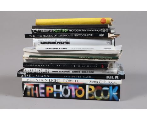 Photographic Books, including Phaidon's The Photography Book, Ansel Adams The Spirit of Wild Places, Handtinting Photographs 