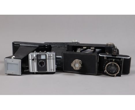 A Welta Gucki 3 x 4cm Folding Camera and Other Cameras, Gucki with Compur shutter working and a Schneider Xenar 5cm f/2.9 len