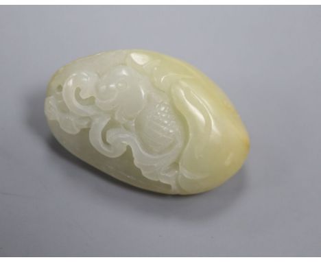 A carved jade pendant