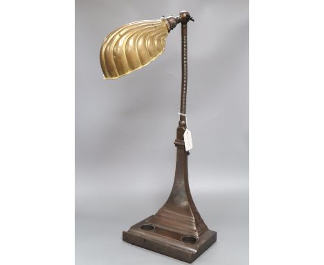 An Art Deco style desk lamp, height 48cm