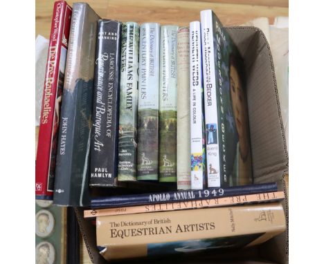 A collection of art reference books to include: Dictionary of British Equestrian Artists, Sally Mitchell, ACC 1985The Pre-Rap