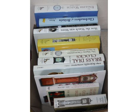 A collection of clock reference books including: The English Watch, Camerer Cuss, ACC 2009Clockmakers of Britain 1286-1700, B