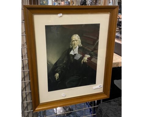 PRINT OF JOHN WESLEY SIGNED BY FRANK SAILBURY
