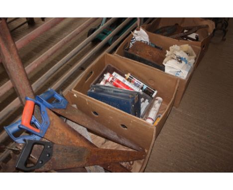 Four boxes of various tools 