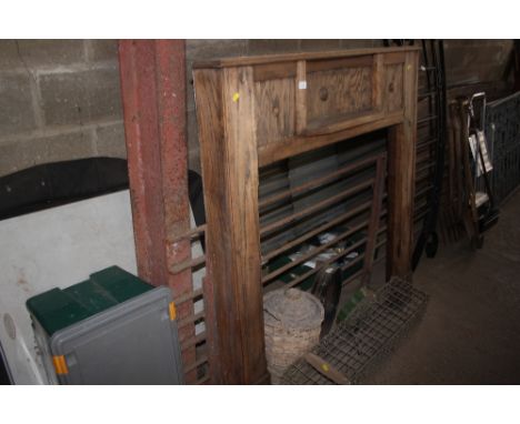 An oak fire surround