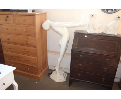 An Art Deco style floor standing lamp