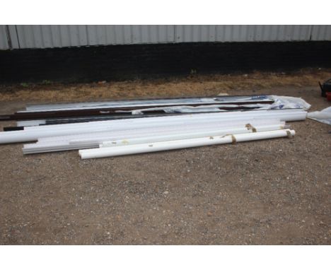 A quantity of various guttering and down pipe 