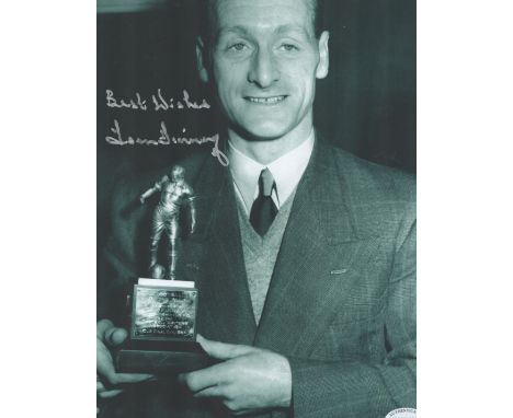 Football, Tom Finney signed 12x8 black and white photograph. Finney was an English footballer who played from 1946 to 1960 as