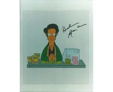 Hank Azaria signed 10x8 colour photograph of Apu Nahasapeemapetilon, an Indian immigrant proprietor who runs the Kwik-E-Mart,