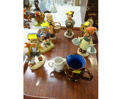Six Goebel West German figures etc