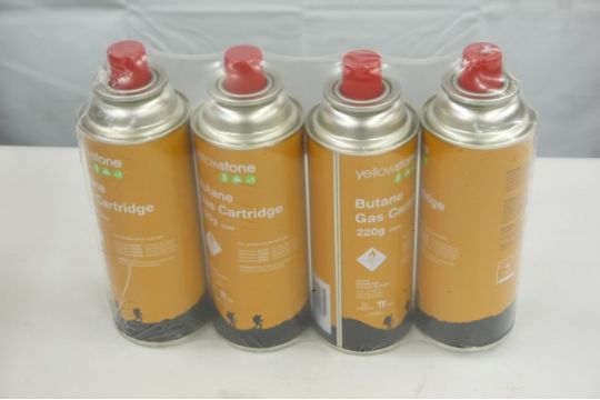 pack 4 butane gas cartridges