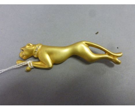 Art Deco Style Brooch in the form of a Lioness