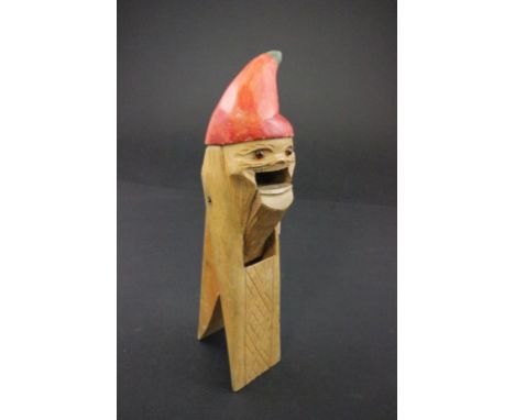 Wooden Nutcracker in the form of a Gnome / Elf