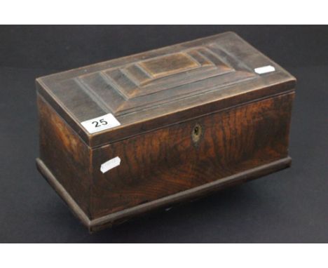 Oak Tea Caddy with interior