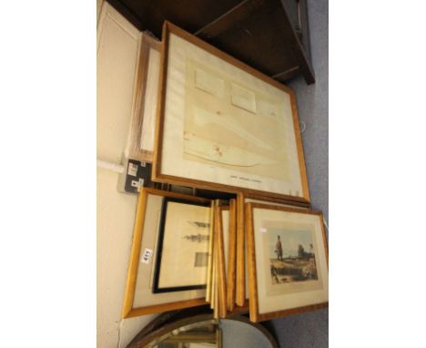 Large amount of vintage framed and glazed prints, engravings etc