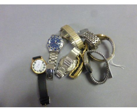 Bag of mixed wristwatches to include 21 jewel gents Rotary
