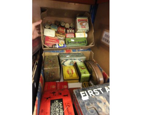 A collection of vintage tins 