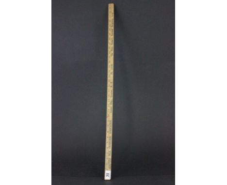 Vintage 3' Wooden Advertising Rule marked Eastern Milk Producers Association ' The Dairy Farmers Foremost Bargaining Co-op '