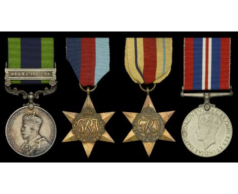 Four: Private P. Somers, Oxfordshire and Buckinghamshire Light Infantry  India General Service 1908-35, 1 clasp, Burma 1930-3