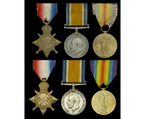 Three: Corporal J. Hill, Oxfordshire and Buckinghamshire Light Infantry 1914-15 Star (9301 Cpl. J. Hill. Oxf. & Bucks. L.I.);