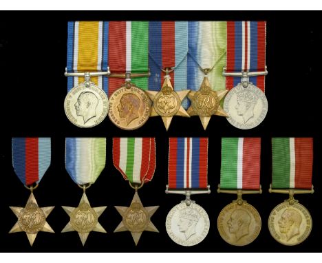 Five: Master C. A. James, Mercantile Marine British War and Mercantile Marine War Medals (Charles A. James) BWM officially re