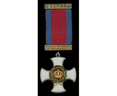 Distinguished Service Order, G.V.R., silver-gilt and enamel, with integral top ribbon bar, in an earlier Victorian or Edwardi