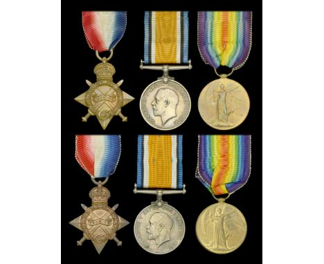 Three: Private R. Jones, Oxfordshire and Buckinghamshire Light Infantry 1914-15 Star (12875. Pte. R. Jones. Oxf. & Bucks: L.I