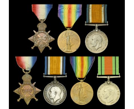 Four: Private J. Clack, Oxfordshire and Buckinghamshire Light Infantry 1914-15 Star (19115 Pte. J. Clack, Oxf. & Bucks. L.I.)
