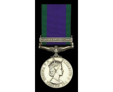 General Service 1962-2007, 1 clasp, Northern Ireland (F1034810 Pte J E Dornan R Irish (HS)) polished, extremely fine and scar