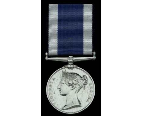 Royal Navy L.S. & G.C., V.R., narrow suspension, impressed naming (Jno: Watson, P.O. 1st Cl: H.M.S. Tourmaline.) edge bruise 