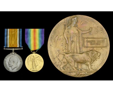 Pair: Private W. J. Hatton, Oxfordshire and Buckinghamshire Light Infantry, who was killed in action on the Western Front on 