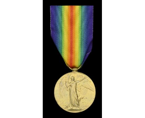 Victory Medal 1914-19 (23695 Pte. W. Heslop. Durh. L.I.) good very fine £120-£160  ---  William Heslop was born in Felling, C