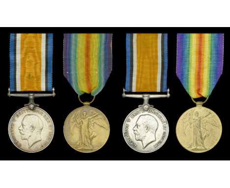 Pair: Private W. Gunn, Oxfordshire and Buckinghamshire Light Infantry British War and Victory Medals (1746. Pte. W. Gunn. Oxf