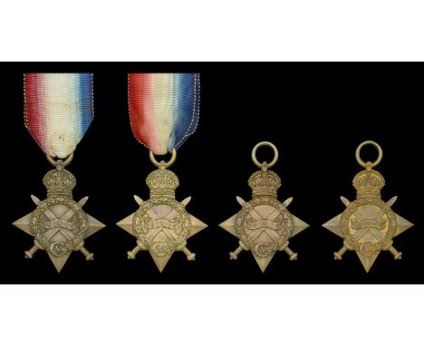 1914-15 Star (4) (9126 Cpl. O. Kempster. Oxf. & Bucks. L.I.; 10608 Pte. H. H. Davenport, Oxf. & Bucks. L.I.; 10725 Pte. A. W.