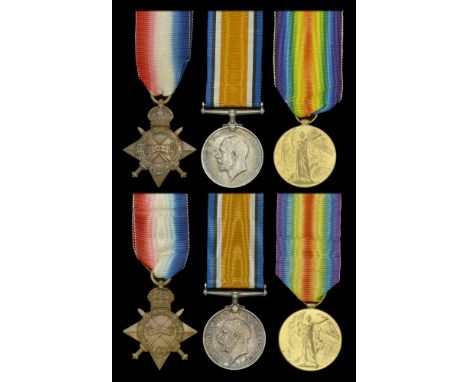 Three: Private C. Dale, Oxfordshire and Buckinghamshire Light Infantry, who died at home on 24 May 1917 1914-15 Star (8545 Pt