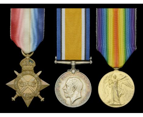 Three: Second Lieutenant J. S. Sindell, Royal Garrison Artillery, late Army Cyclist Corps  1914-15 Star (82 Pte. J. S. Sindel