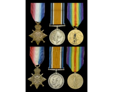 Three: Private P. Gardiner, Oxfordshire and Buckinghamshire Light Infantry 1914-15 Star (1801 Pte. P. Gardner Oxf: & Bucks: L